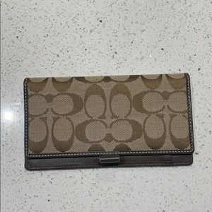 Coach checkbook holder